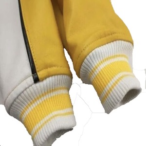 Blouson aviateur en cuir style vintage Avirex jaune Aviator King - Product Image 2