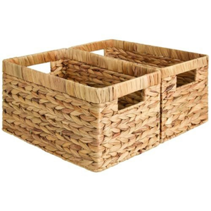 Panier en jacinthe d'eau tissé naturel fournisseur de gros bac de rangement écologique fait à la main durable léger Vietnam - Product Image 5