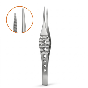 Pinzas Ergonómicas de Precisión de 5.5 Pulgadas con Punta Serrada de 1 mm, Instrumento Médico - Product Image 1