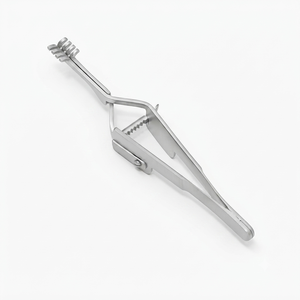 Heiss Self-Retaining Retractor. Blunt Angled HEISS Retractor Sharp / Blunt prongs 4/4 wound retractors 10 cm surgical - Product Image 5