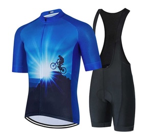 Tenues d'équipe de cyclisme pour hommes fabriquées en usine, 100% polyester, séchage rapide, respirantes, imprimées par sublimation, design unique - Product Image 2