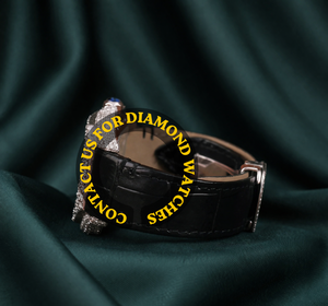 Reloj de Lujo Mecánico para Hombre con Diseño Único, Esfera Esqueletizada, Correa de Goma Negra y Diamantes de Moissanita - Product Image 3