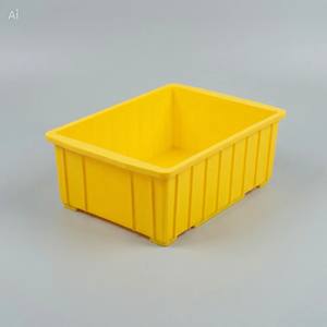 OEM Custom PP Plastic <b>Stackable</b> Eco-Friendly Solid <b>Box</b> Structure Warehouse Parts <b>Storage</b> Crate Organizer - Product Image 1