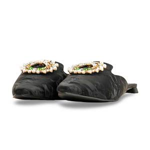 Sabots et mules noirs ouverts au dos WN5357 - Product Image 3