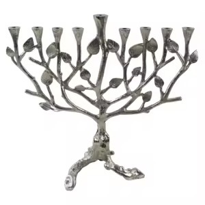 Modern Metal Menorah Candle Holder Decorative Candelabra for Jewish Hanukkah Religious <b>Activities</b> Home <b>Table</b> Display - Product Image 4
