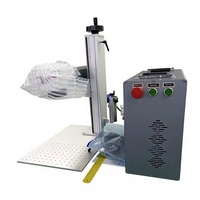 Máquina de Marcado Láser de Fibra Portátil Compacta de 20W para Grabado de Metales Finos, Herramientas de Joyería y Piezas Industriales