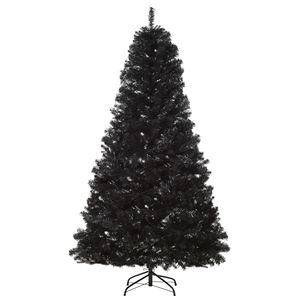 Albero di Natale Artificiale Douglas Fir Non Illuminato da 2,13 m con 1346 Punte, Rami Realistici, Stile Halloween Nero - Product Image 2