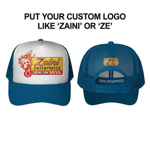 Gorra de Malla de Algodón Impermeable de Primera Calidad, 280 GSM, Verde y Negra, de Cinco Paneles, con Visera Plana, Logotipo Bordado en 3D Personalizado, para Exteriores - Product Image 2