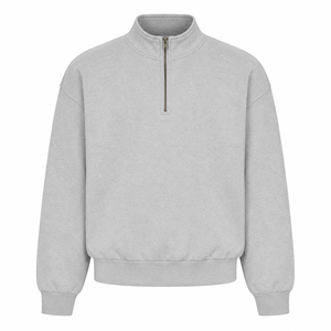 Sudadera deportiva de rendimiento para hombre, personalizada, de invierno, con media cremallera, elástica, para golf, OEM, marca privada, de fábrica - Product Image 1