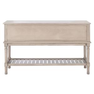 Mesa Consola Convertible con Espejo, Acabado Natural, Estante Inferior con Listones, Mueble Moderno para Entrada de Estilo Rústico - Product Image 1