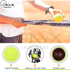 Servicio OEM ODM, el mejor proveedor, pelotas de tenis duraderas con logotipo personalizado, ecológicas, de alto rebote, al por mayor, para entrenamiento al aire libre - Product Image 2