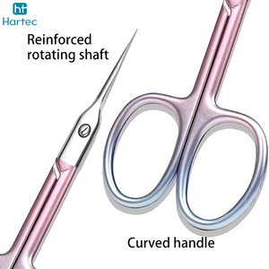 Custom Logo Cuticle <b>Trimmer</b> Ultra-Fine Mirror Polish Latest Design Beauty Grooming Tool Stainless Steel Manicure Scissors - Product Image 3