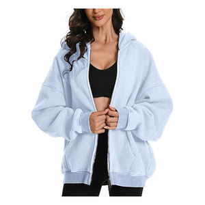 Sweat à capuche unisexe surdimensionné en molleton épais, personnalisé, en polyester/coton, délavé à l'acide, teint uni, style streetwear vintage - Product Image 2