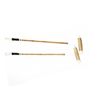 Palo de polo listo para torneos con un fuerte bastón de caña y un bloque de madera pulida, diseñado para golpear con precisión y un uso suave. - Product Image 5