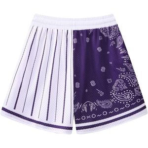 กางเกงบาสเก็ตบอลชายแบบสปอร์ตผ้าโพลีเอสเตอร์ 100% ใหม่เอี่ยม ทรงเข้ารูป ขอบเอวยางยืด พิมพ์ลายสกรีนหมายเลข ชื่อทีม ชุดทีม - Product Image 4