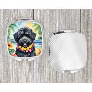 Puli Luau Compact Decorative Travel <b>Makeup</b> <b>Mirror</b> <b>for</b> Women and Girls Pocket Folding Handheld <b>Mirror</b> Gift - Product Image 4