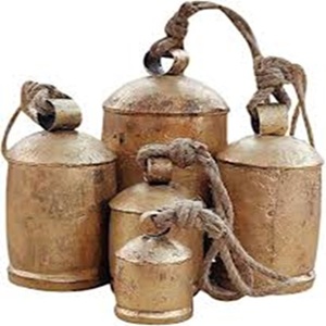Nuevas Campanas de Hierro Bañadas en Oro con Diseño Personalizado, Pintadas a Mano, Estilo Antiguo, Precio al por Mayor, Día Nacional de la India - Product Image 2