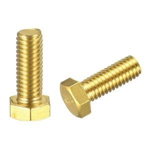 สลักเกลียวหกเหลี่ยมทองเหลืองและน็อตตีขึ้นรูป พร้อมการเคลือบผิวและตัวเลือกวัสดุที่ปรับแต่งได้สำหรับงานอุตสาหกรรมและการก่อสร้าง - Product Image 3