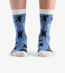 Chaussettes unisexes bleues à motif de dessin animé, chaussettes tricotées respirantes pour hommes, style printemps, usage quotidien - Product Image 3