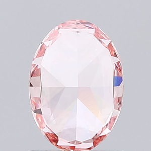 Diamant rose ovale de 1 carat, taille brillante, pierre précieuse de joaillerie fine - Product Image 2