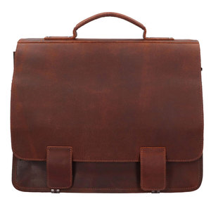 Sacs à ordinateur portables en cuir très demandés pour la saison hivernale, avec impression personnalisée du logo et compartiments zippés - Product Image 1