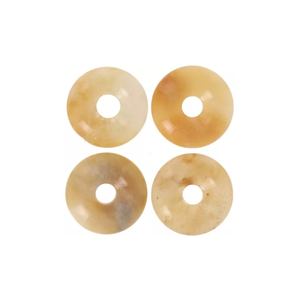 Donuts de Cristal Natural, Calcita Amarilla, Piedra de Cristal, Gema, Piedra de Cristal Reiki, Gemas Curativas, Donuts de Ágata - Product Image 3