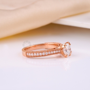 Luxury Design Round Cut Bridal Diamond <b>Rings</b> Set Lab Created Diamond <b>Rings</b> with IGI Certified from <b>Indian</b> Supplier & Manufacture - Product Image 6