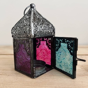 Nouvelle Lanterne Décorative d'Intérieur en Métal Noir Élégant pour la Décoration de la Maison, Idéale pour les Événements du Festival Diwali et comme Centre de Table - Product Image 3