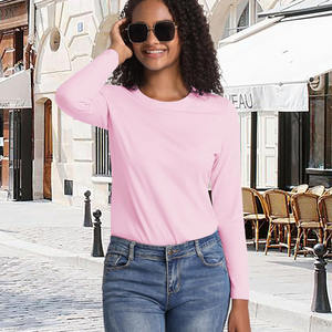 Camisetas de Manga Larga para Mujer, Diseño Nuevo y Personalizado, Tendencia de Moda para Otoño, Invierno y Primavera, Ropa Casual - Product Image 3