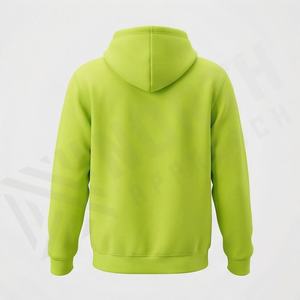 Sweat à capuche unisexe en molleton 100 % coton épais, coupe oversize, imprimé personnalisé, couleur unie, tricoté, avec poche, idéal pour l'hiver, couleur personnalisable - Product Image 2