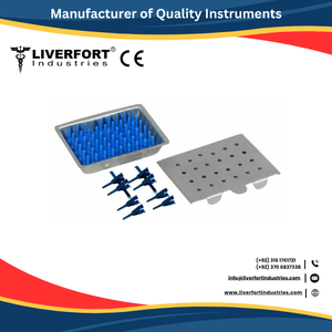 Estuche de Almacenamiento de Alta Calidad para 5 Pinzas Microvasculares, Caja y Tapa de Plástico para Neurocirugía y Cirugía Plástica, Instrumentos Quirúrgicos de Acero Inoxidable con Certificación CE - Product Image 4