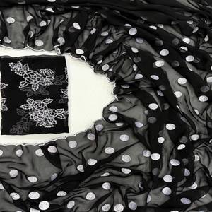 VASTRA COTTAGE Saree de Diseñador de Georgette Suave Premium con Blusa de Hilo con Puntos, Colección de Diseñador de Tela Pura - Product Image 2