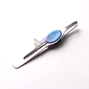 Pinzas para cejas de acero inoxidable, punta puntiaguda, mango cómodo, estilo moderno, reutilizables para una depilación precisa - Product Image 6