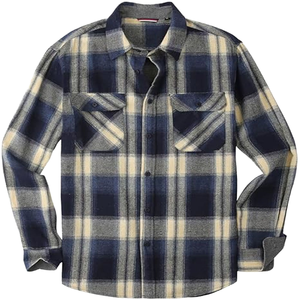 Chemises en flanelle à carreaux pour hommes avec logo personnalisé, fabricant de chemises en flanelle de coton en gros, fournisseur de chemises en flanelle à marque privée - Product Image 3