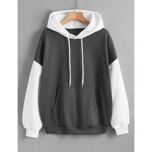 Sweat-shirt à capuche en tricot doublé en polaire pour femmes, manches longues, décontracté, pour l'automne et l'hiver, tenues streetwear - Product Image 5