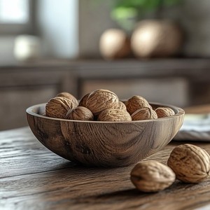 Organic <b>Wooden</b> Bowl <b>Rustic</b> Burn Finish Handmade Serving Salad Bowl for Kitchen <b>Dining</b> <b>Table</b> Food Safe Eco Friendly Home Decor - Product Image 5