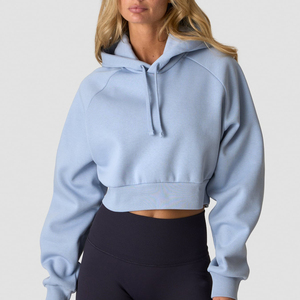 Sudadera con Capucha para Mujer, Diseño Moderno, Ligera, con Logotipo Personalizado, Corte Cuadrado, Estilo Urbano, Lavado Desgastado, Alta Calidad, Venta al Por Mayor - Product Image 6