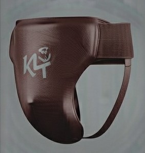 KLTW – Soutien-gorge de boxe en néoprène marron pour homme, avec logo en relief, respirant, soutien de la taille, protection sportive - Product Image 5