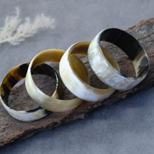 Bracelet rond en corne de buffle, bijoux en corne naturelle - Product Image 4