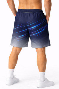 Shorts d'entraînement pour hommes à impression par sublimation, motif personnalisé, légers, avec cordon de serrage à la taille, pour la gym et l'entraînement sportif, vente en gros - Product Image 2