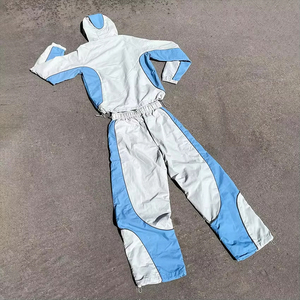 Conjunto Deportivo Personalizado, Chaqueta Cortavientos Informal con Cremallera y Capucha, Pantalones Deportivos, Impermeable, Ecológico, Ligero, 2 en 1 - Product Image 2