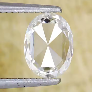 Diamant ovale haut de gamme, clarté VS2, couleur E, éclat supérieur, bijoux de créateur modernes, taille ovale brillante - Product Image 3