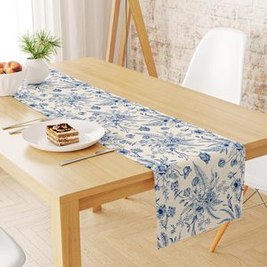 TEXOCRAFT FASHION BLUE PRINTED COTTON PREMIUM <b>TABLE</b> <b>RUNNER</b> - Product Image 4