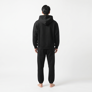 Ensemble de survêtement de luxe personnalisé de haute qualité avec sweat à capuche zippé et pantalon de jogging oversize pour homme - Product Image 5