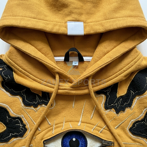 OEM ODM 2026 Sweat à capuche oversize en polaire d'hiver brodé et personnalisé 100% coton Premium pour tenue décontractée et streetwear ZABEX SPORTS - Product Image 2