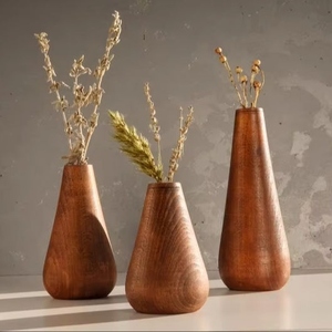 Handmade Acacia Wood <b>Flower</b> Pot Planter for Indoor Outdoor Garden Decor Custom Wooden Plant Pot with Natural Finish - Product Image 6