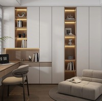 Étagère à livres en bois moderne, écologique, gain de place, avec éclairage, durable, pour chambre, appartement, salon, école