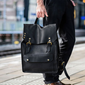 All Sizes Custom Factory Made <b>Leather</b> <b>Backpacks</b> Custom PU <b>Leather</b> <b>Backpacks</b> Available At Affordable Price - Product Image 4