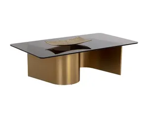 Mesa de Centro de Lujo para Sala de Estar con Cuentas Doradas, Estilo Moderno, Ecológica, Venta al Por Mayor - Product Image 5