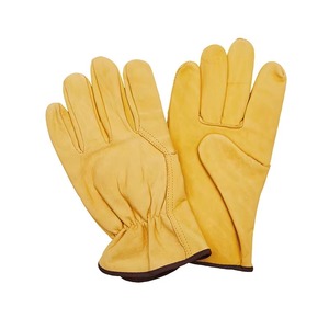 Gants de travail en cuir de vachette robustes et durables, gants de chauffeur pour la conduite de camions, l'entrepôt, le jardinage, l'agriculture - Product Image 6